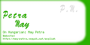 petra may business card
